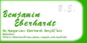 benjamin eberhardt business card